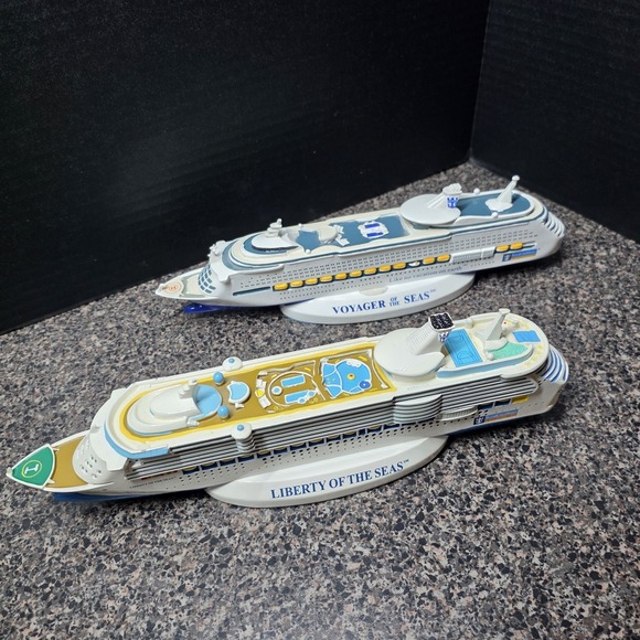 Royal Caribbean Other - Royal Caribbean Voyager Of The Seas And Liberty Of The Seas 12" Ship Models